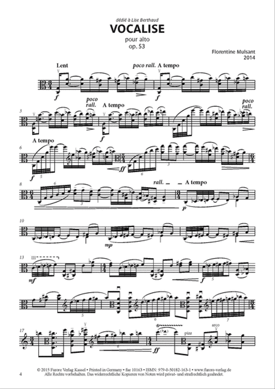 Vocalise op. 53 Vocalise op. 53 Viola Solo scores gallery preview page 2