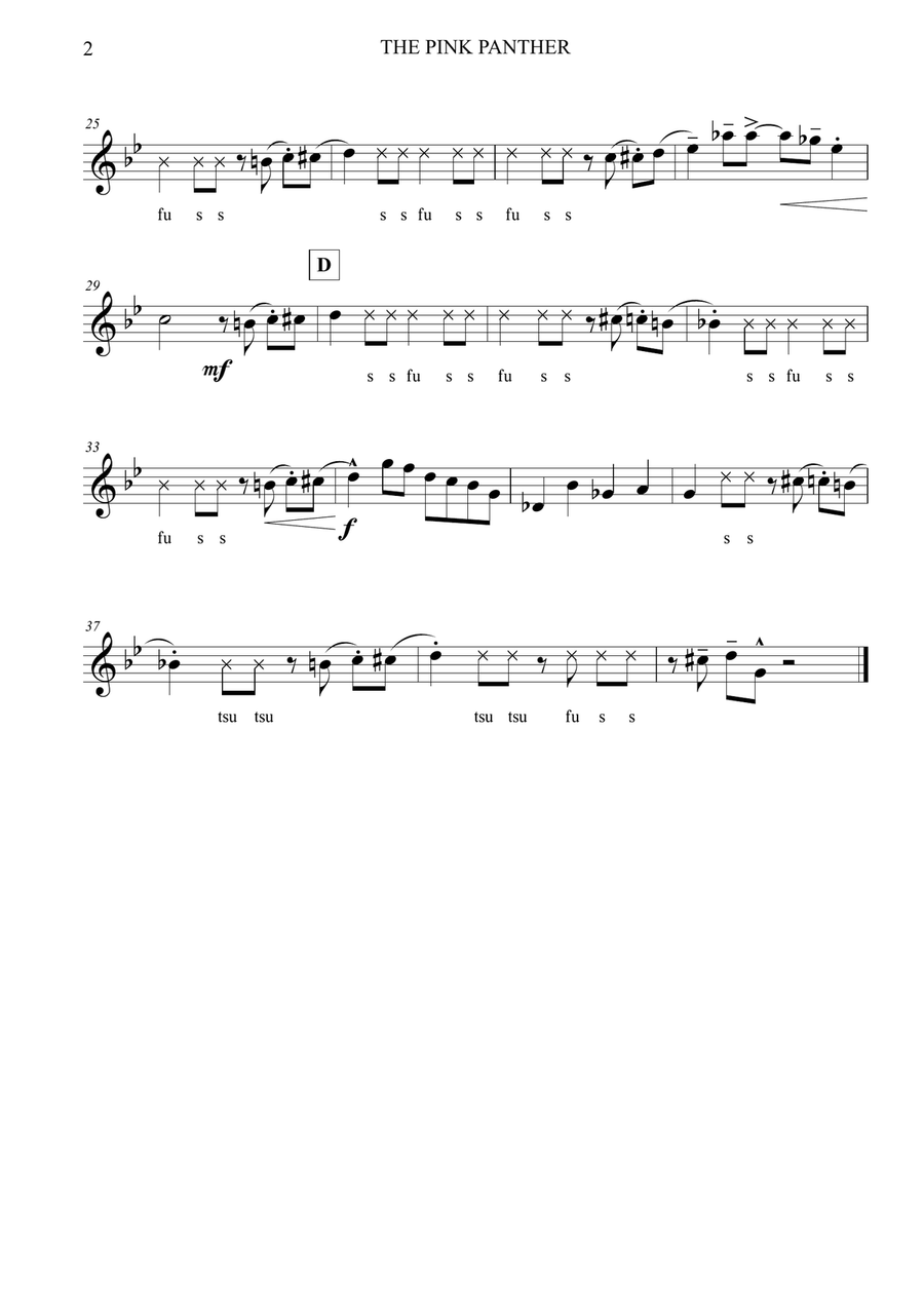 The Pink Panther Flute Trio scores gallery preview page 6