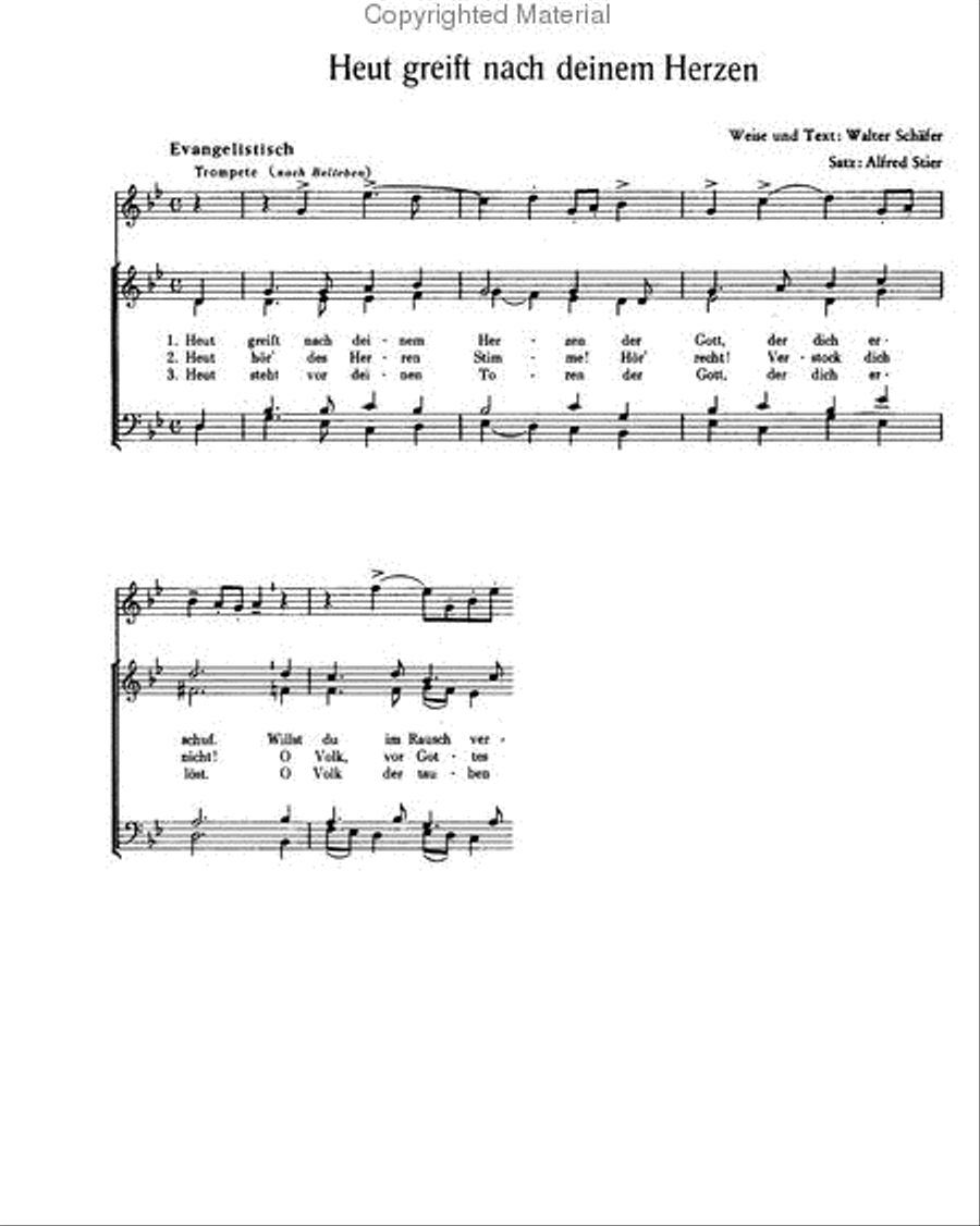 Stier: Dass ich wieder frohlich preise; Heut greift nach deinem Herzen Score scores gallery preview page 3