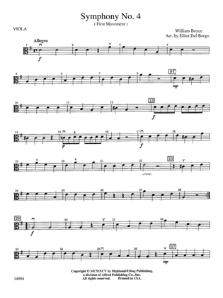 Symphony No. 4, 1st Movement: Viola
