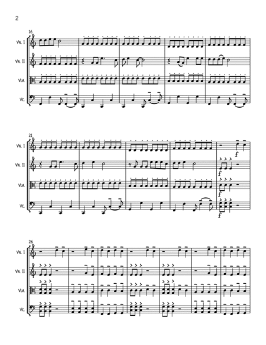 First Date String Quartet scores gallery preview page 2