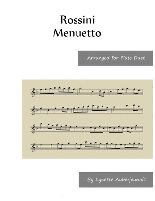 Book cover for Menuetto - Flute Duet