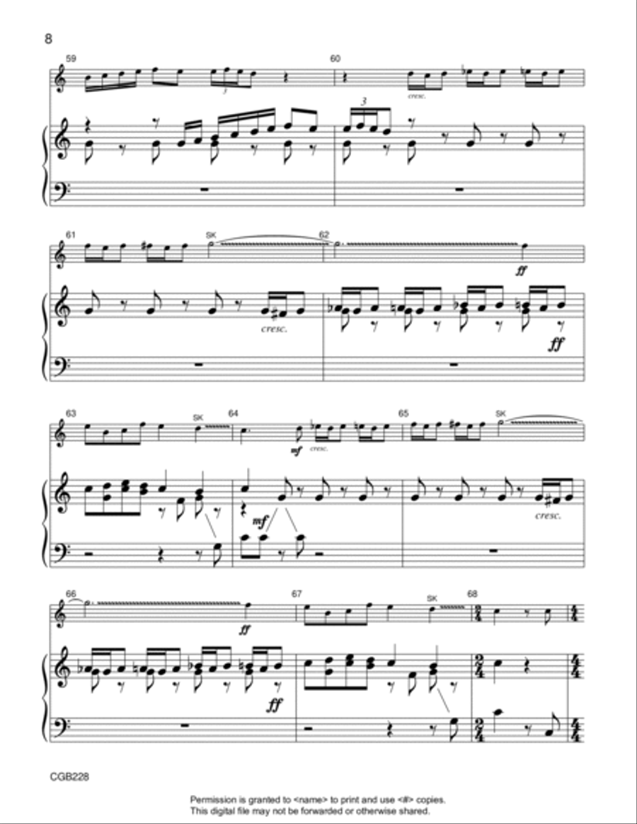 Vivaldi Concerto Handbell Choir scores gallery preview page 9
