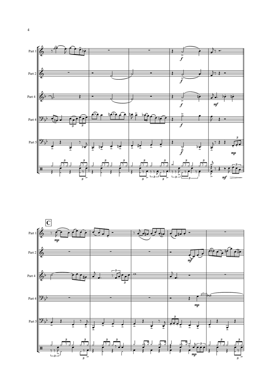 Hello, Dolly! Brass Ensemble scores gallery preview page 4