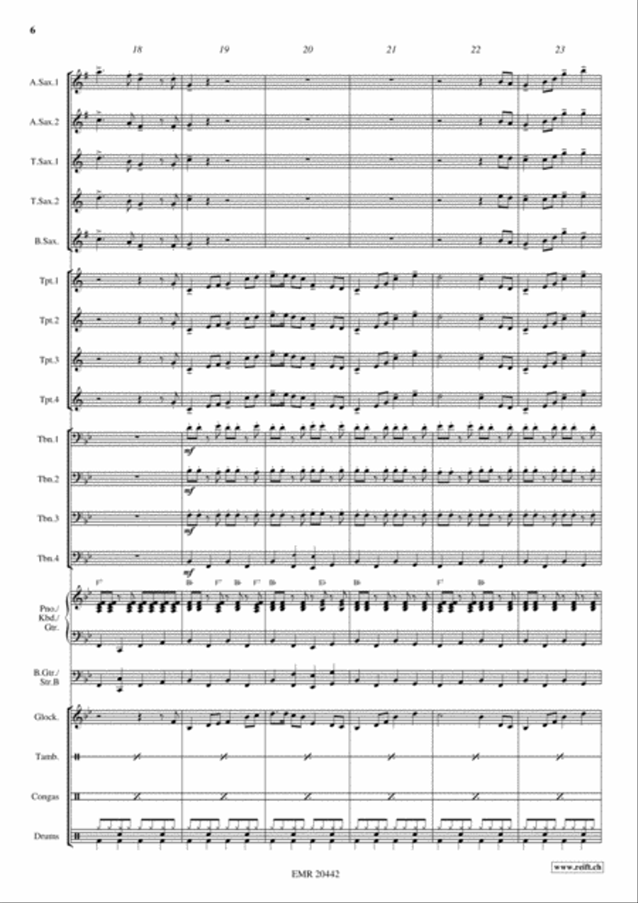Irish Favorites Irish Favorites Big Band scores gallery preview page 7