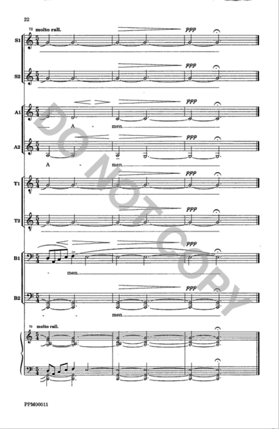 Ave Maria Op. 261 SSAATTBB scores gallery preview page 23