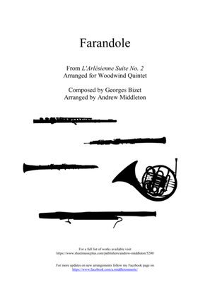 Book cover for Farandole from L'Arlesienne Suite No. 2 arranged for Woodwind Quintet