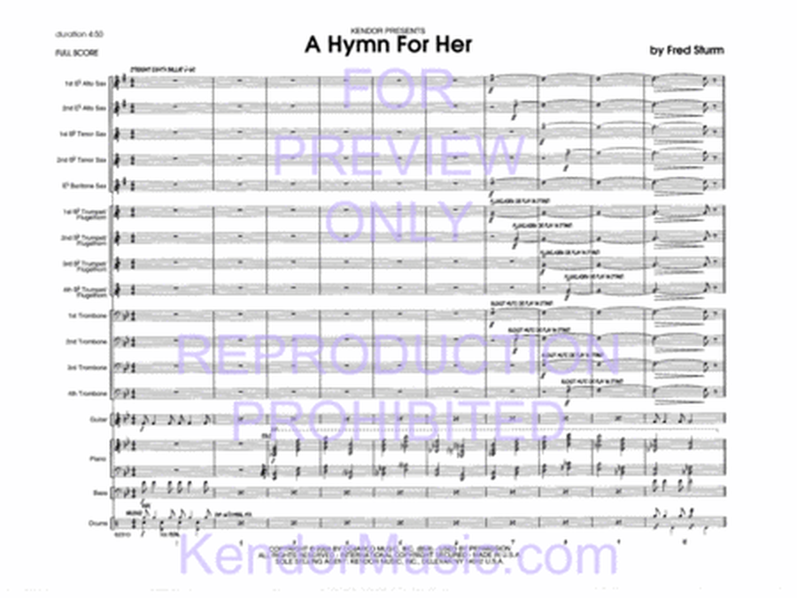 Hymn For Her, A (Full Score)