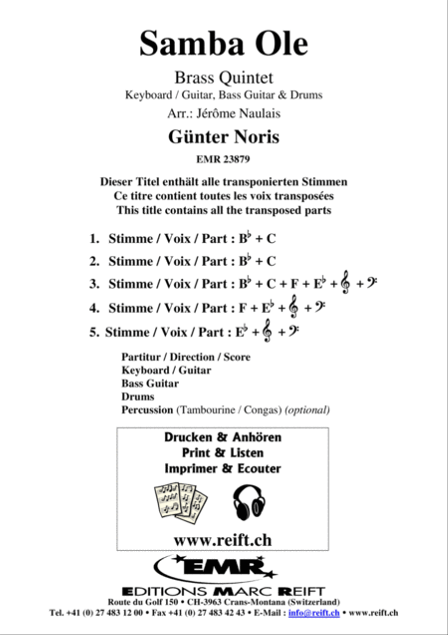 Samba Ole Brass Ensemble scores gallery preview page 2