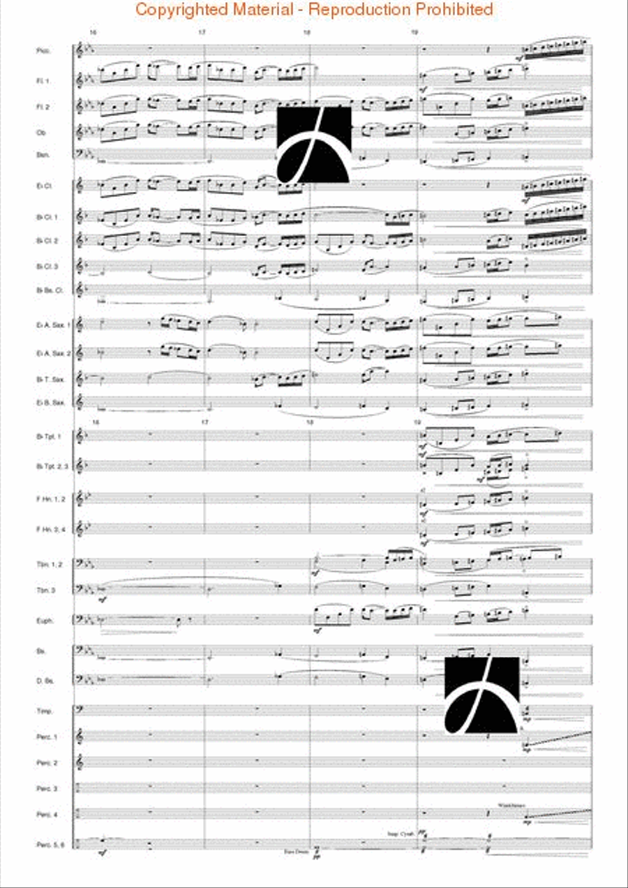 Hymn to the Infinite Sky Concert Band scores gallery preview page 5
