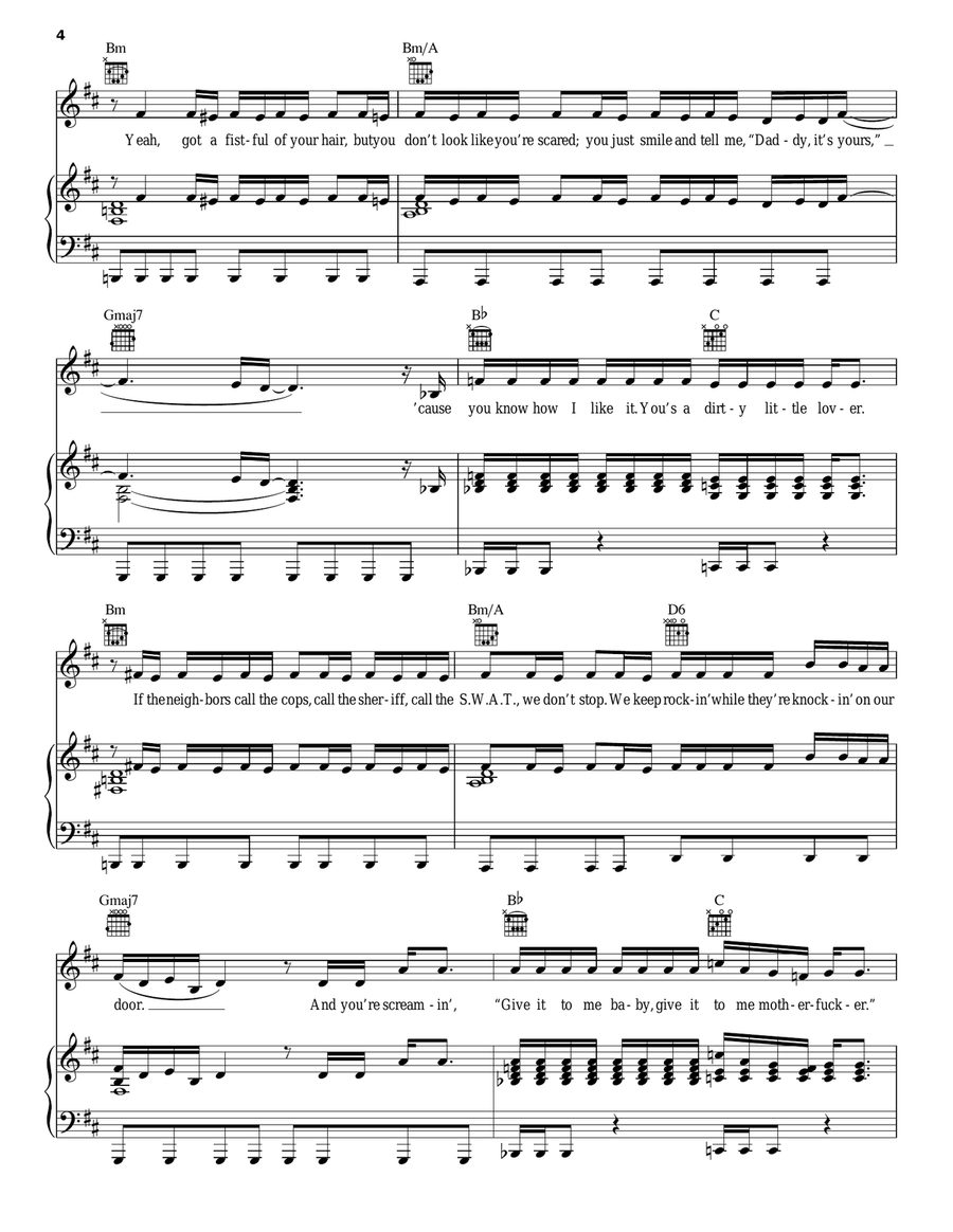 Gorilla Piano, Vocal, Guitar scores gallery preview page 4
