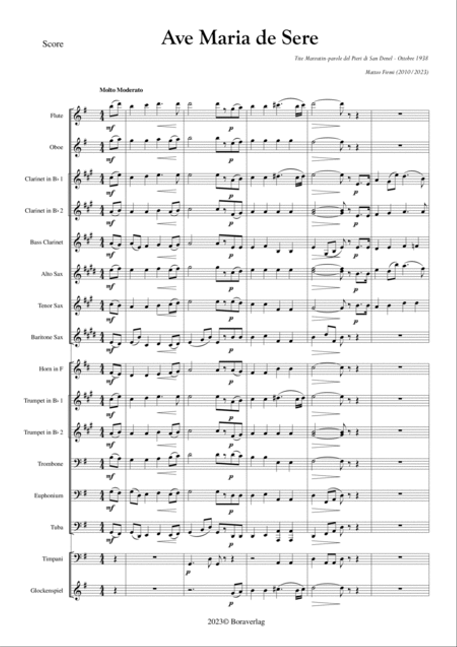Ave marie de Sere Concert Band scores gallery preview page 3