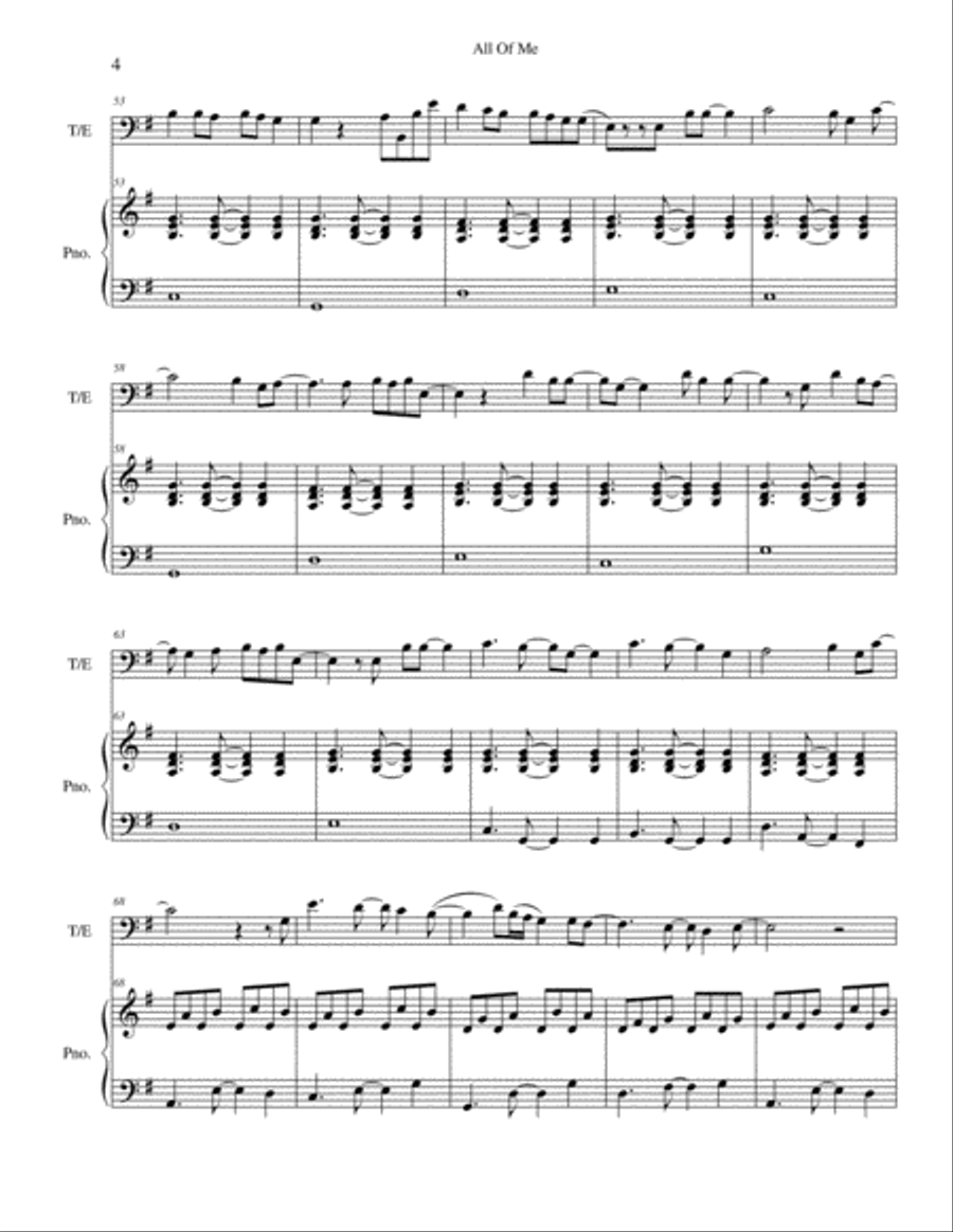 All Of Me All Of Me Brass Duet scores gallery preview page 4