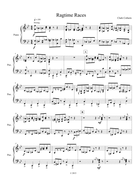 Ragtime Races (Piano solo) image number null