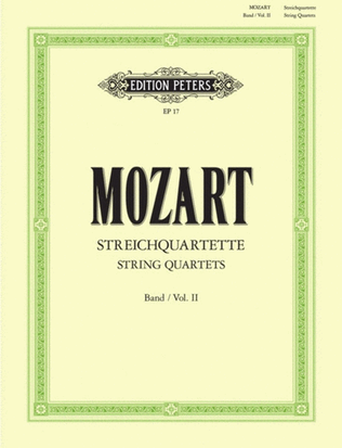 Book cover for Mozart - String Quartets Vol 2