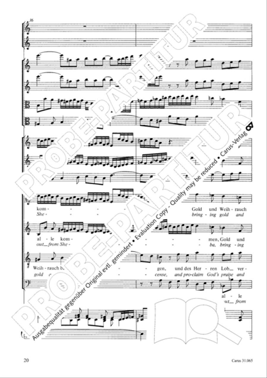 They all shall day come out from Sheba (Sie werden aus Saba alle kommen) TB scores gallery preview page 21
