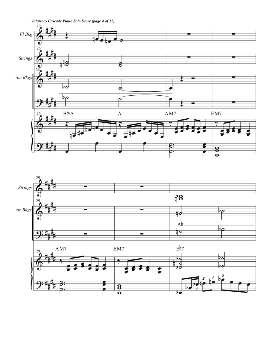 Cascade Piano Solo Score 4-Part scores gallery preview page 6