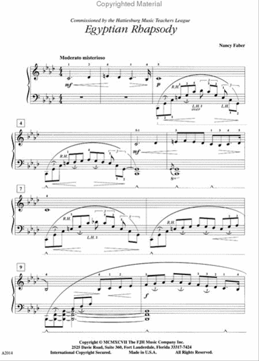 Egyptian Rhapsody Piano Method scores gallery preview page 2