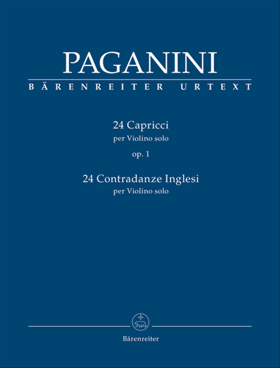 24 Capricci op. 1 / 24 Contradanze Inglesi for Violin solo