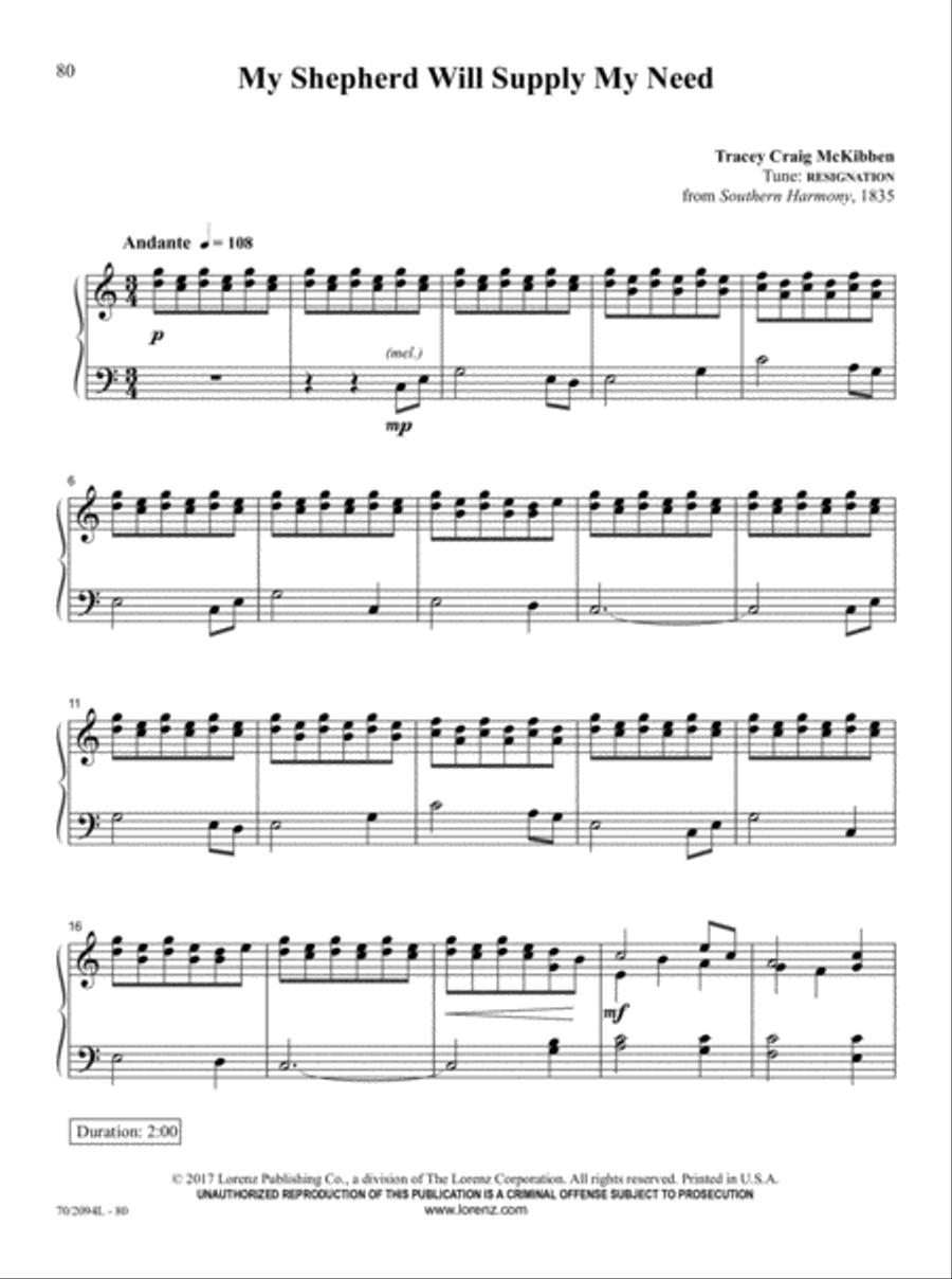 The Church Pianist's Library, Vol. 22 Piano Solo scores gallery preview page 28