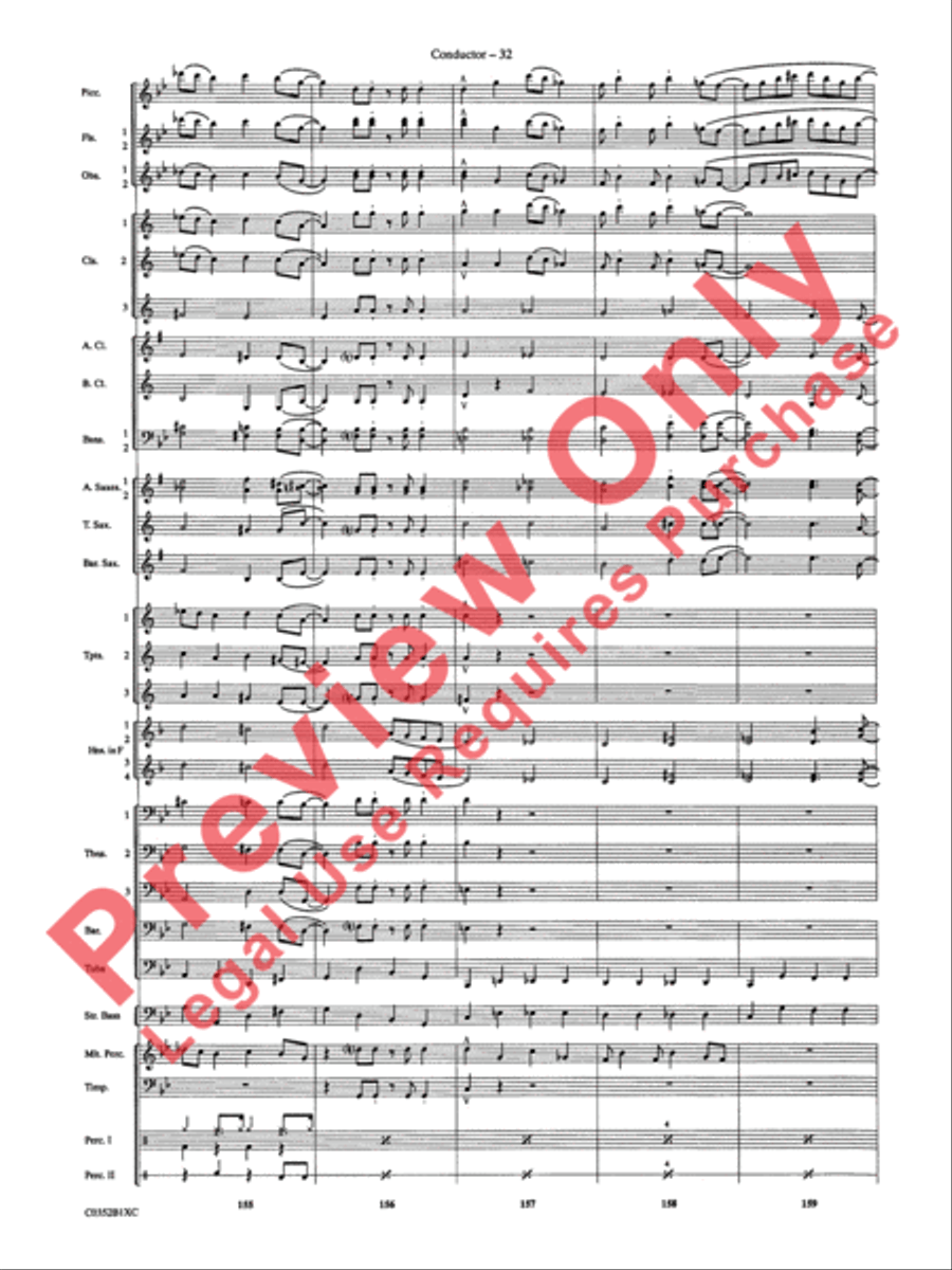 Duke Ellington! Duke Ellington! Concert Band scores gallery preview page 35