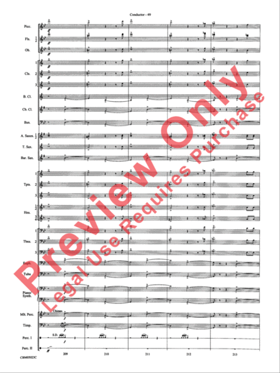 Symphonic Suite from Star Wars: Episode III Revenge of the Sith Concert Band scores gallery preview page 52