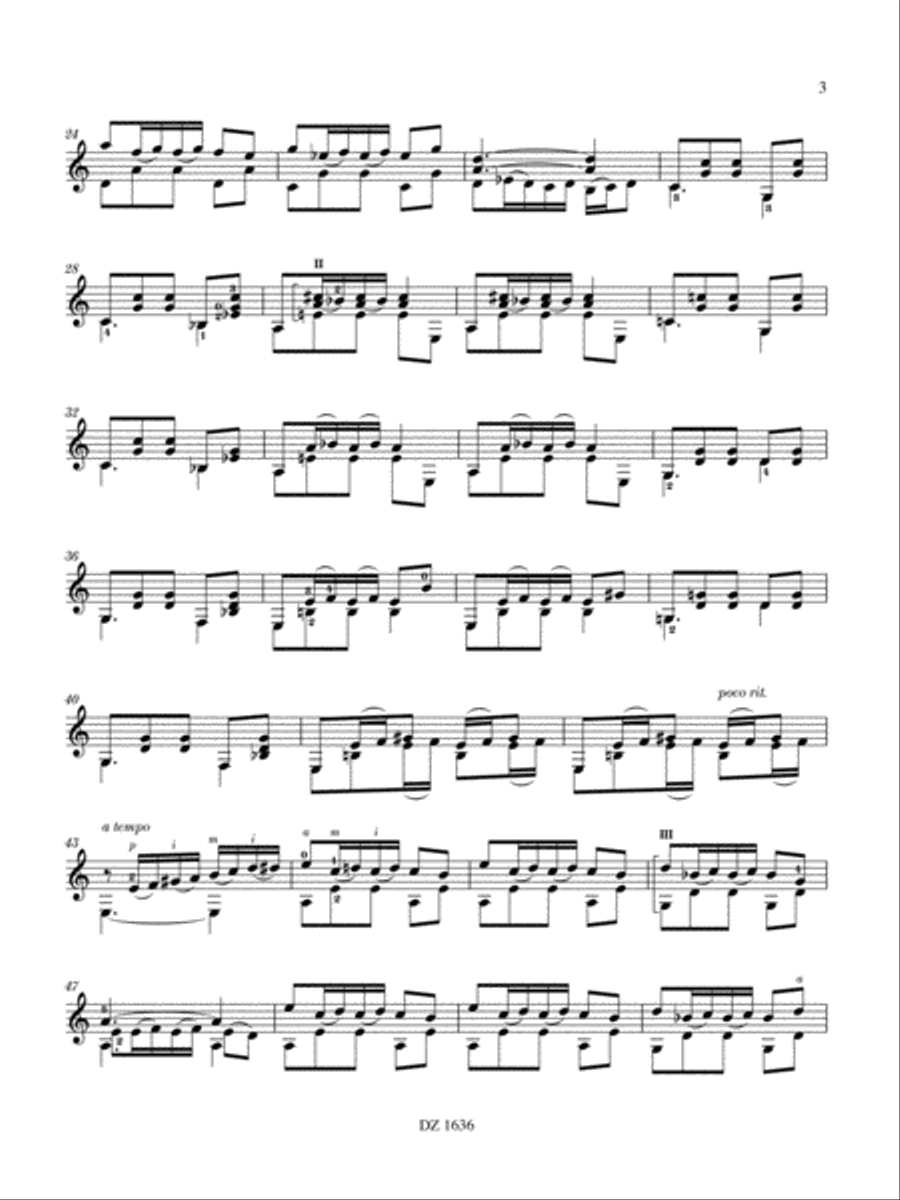 Trois Égéennes Trois Égéennes Classical Guitar scores gallery preview page 3