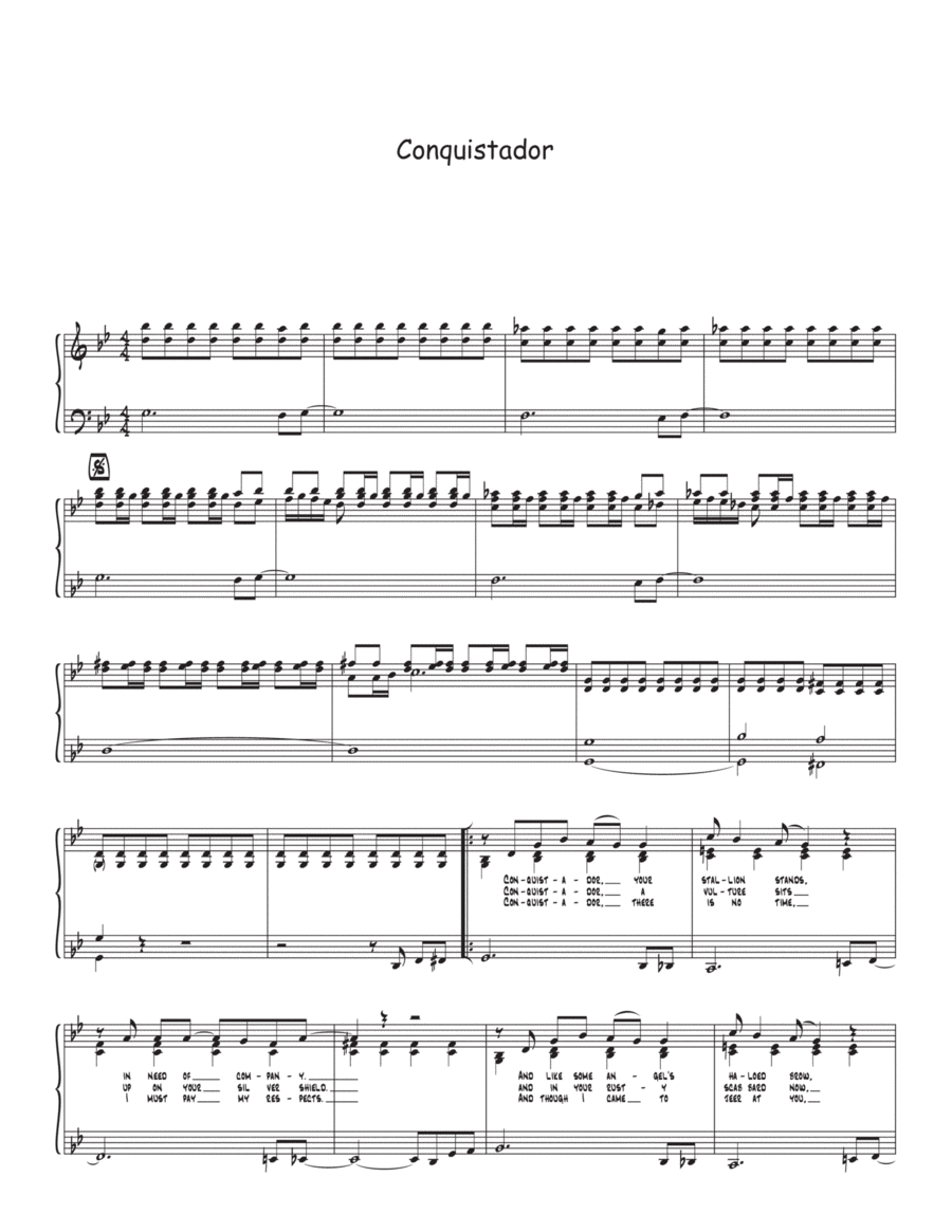 Conquistador Conquistador Voice scores gallery preview page 1
