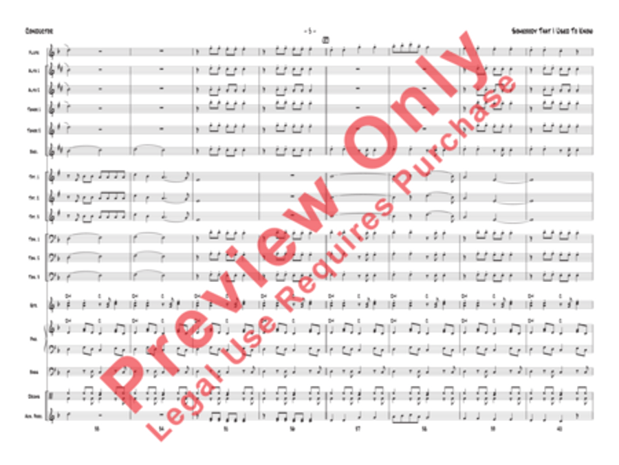 Somebody That I Used to Know Jazz Ensemble scores gallery preview page 8