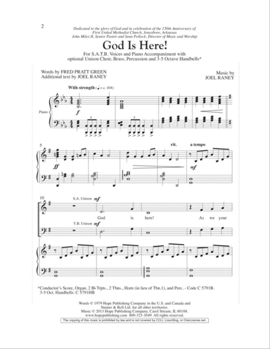 God Is Here! Children's Choir scores gallery preview page 2