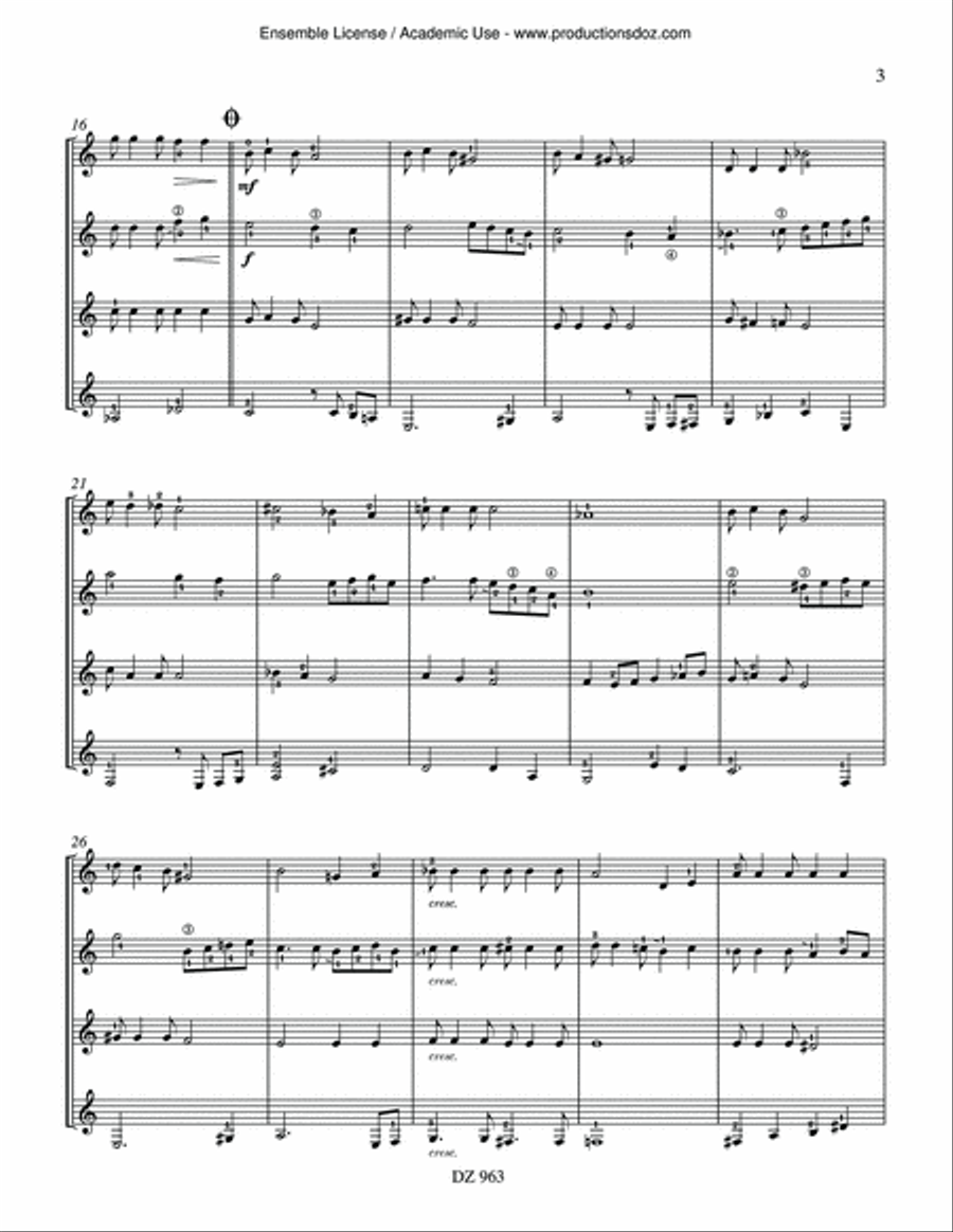 Toots Ballade / Toots Valse Guitar Ensemble scores gallery preview page 3