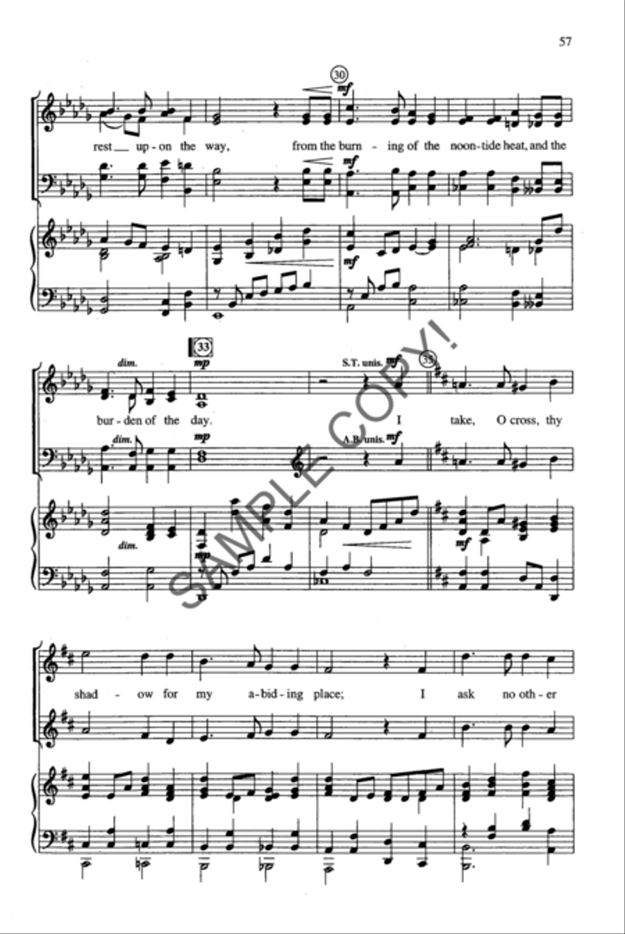Shadow of the Cross 4-Part scores gallery preview page 43