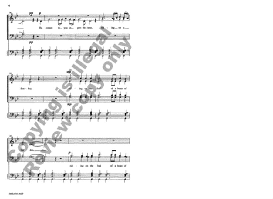 Choral Sentences for Holy Week and Easter 4-Part scores gallery preview page 4