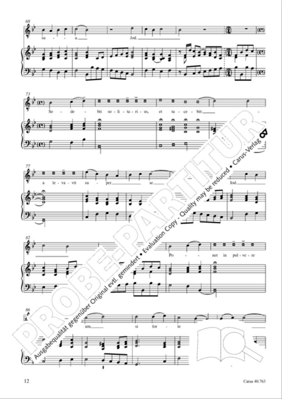Drei Lamentationen zum Karsamstag Score scores gallery preview page 13