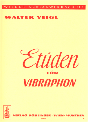 Book cover for Etuden fur Vibraphon