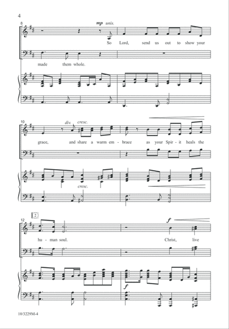 Christ Lives On 4-Part scores gallery preview page 4