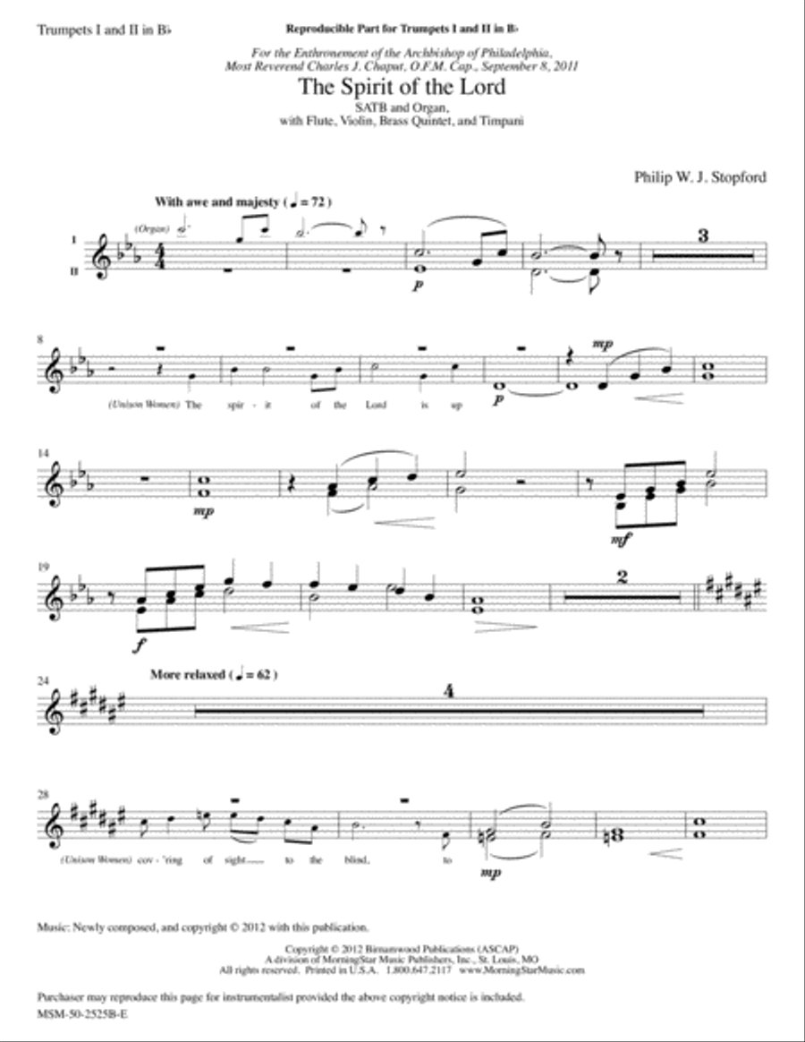 The Spirit of the Lord Choir scores gallery preview page 3