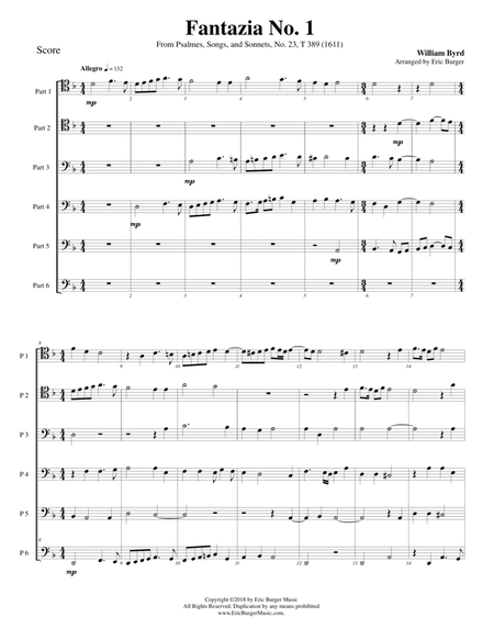 Fantazia No. 1 for Trombone or Low Brass Sextet image number null
