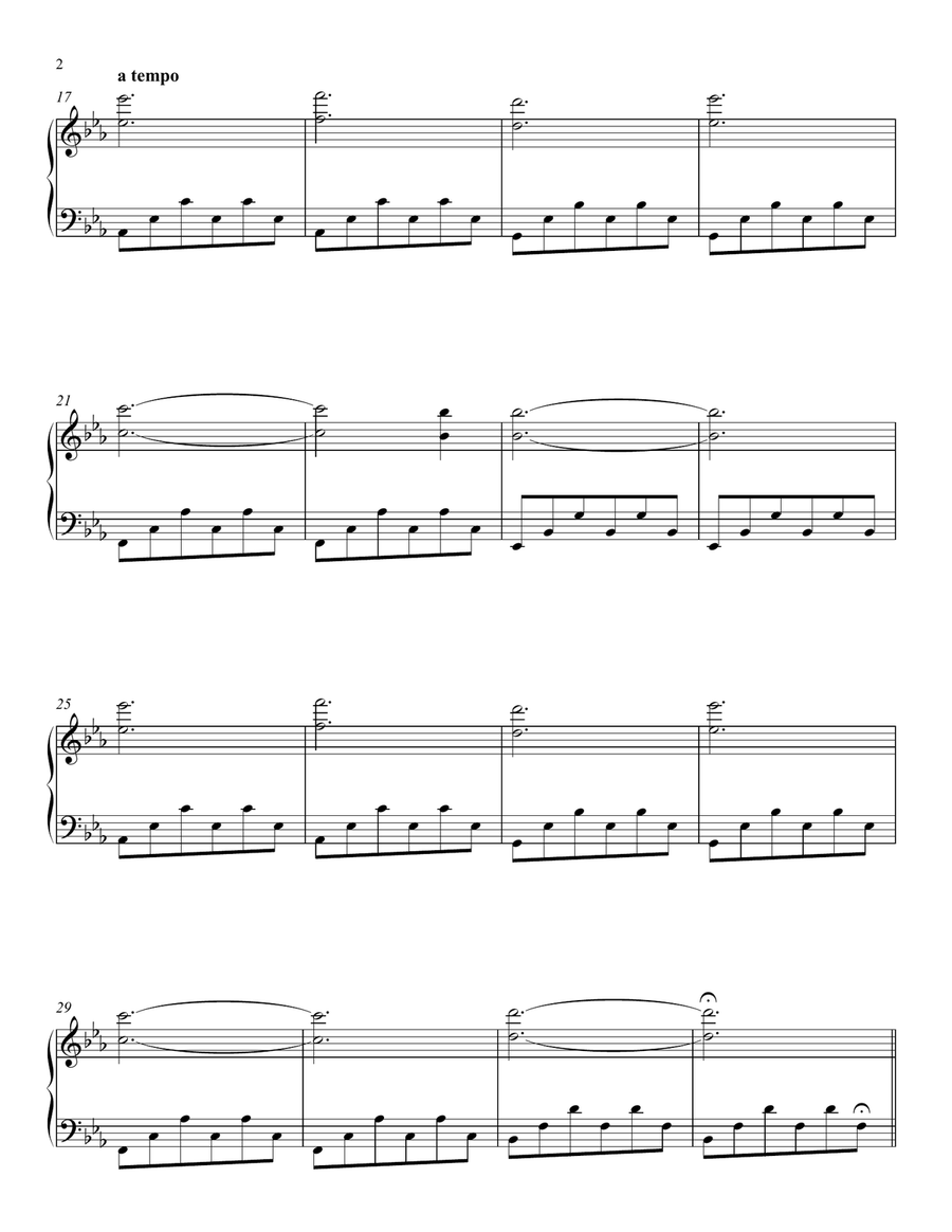 Adieux Piano Solo scores gallery preview page 2