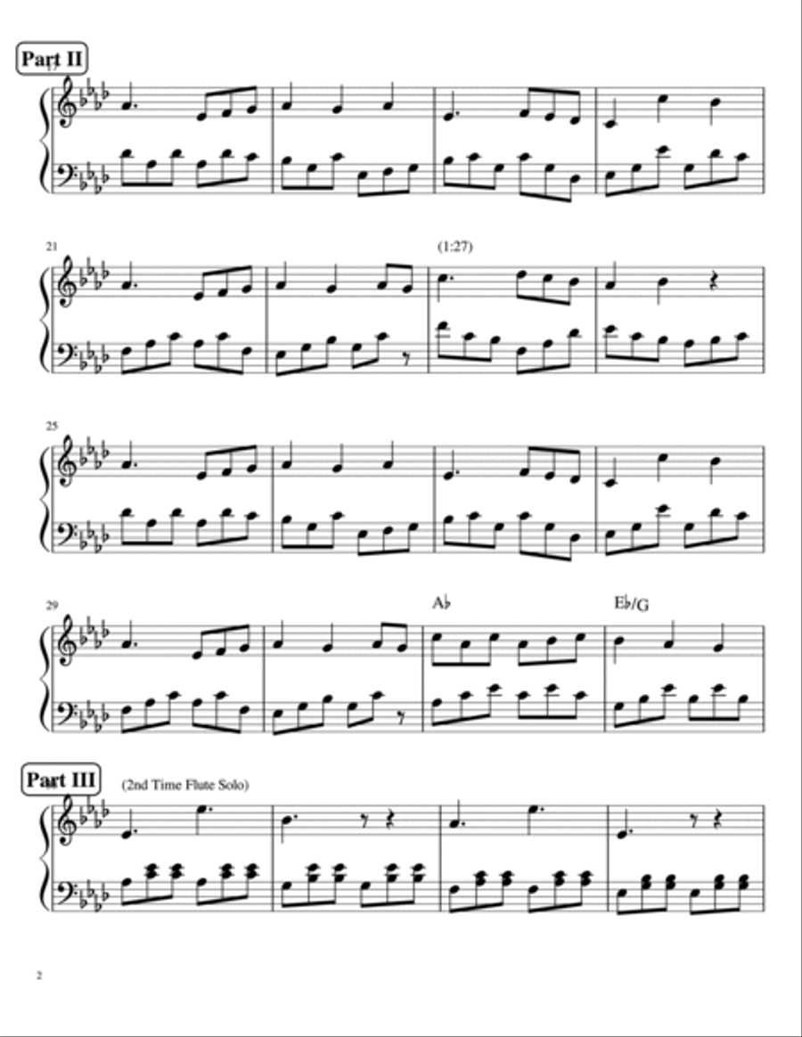 Fallen Down (from Undertale) Piano Solo scores gallery preview page 2
