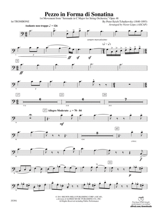Book cover for Pezzo in forma di Sonatina: 1st Trombone