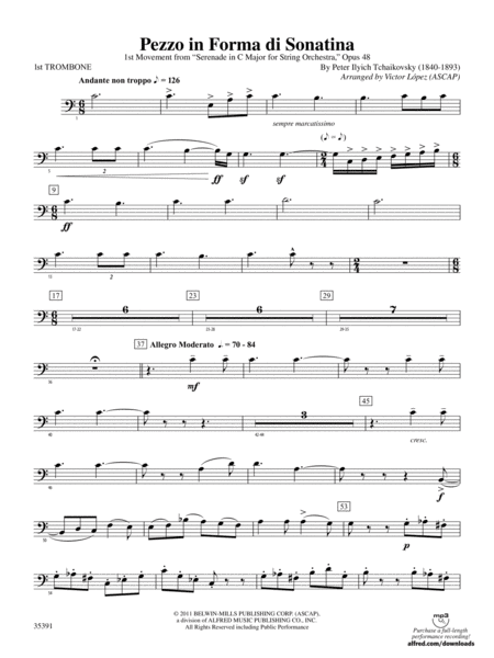 Pezzo in forma di Sonatina: 1st Trombone