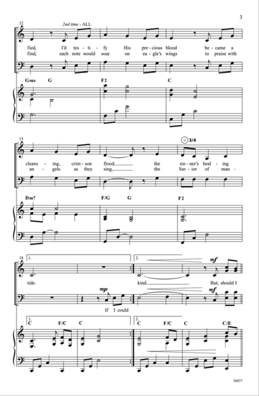 The Love of Christ Choir scores gallery preview page 3