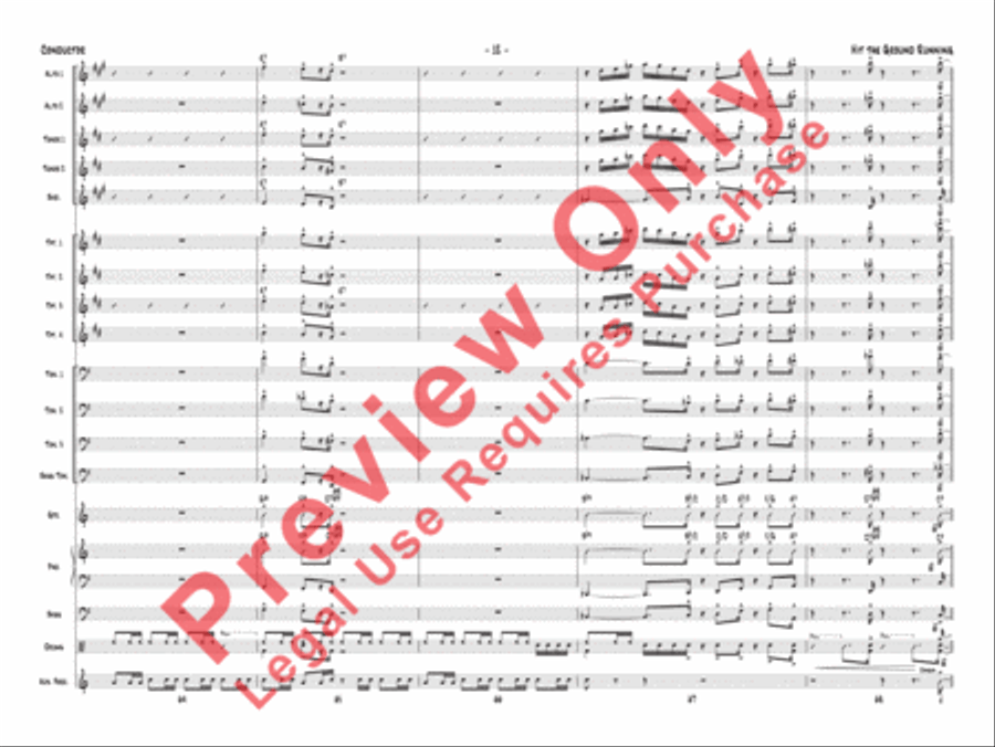 Hit the Ground Running Jazz Ensemble scores gallery preview page 15