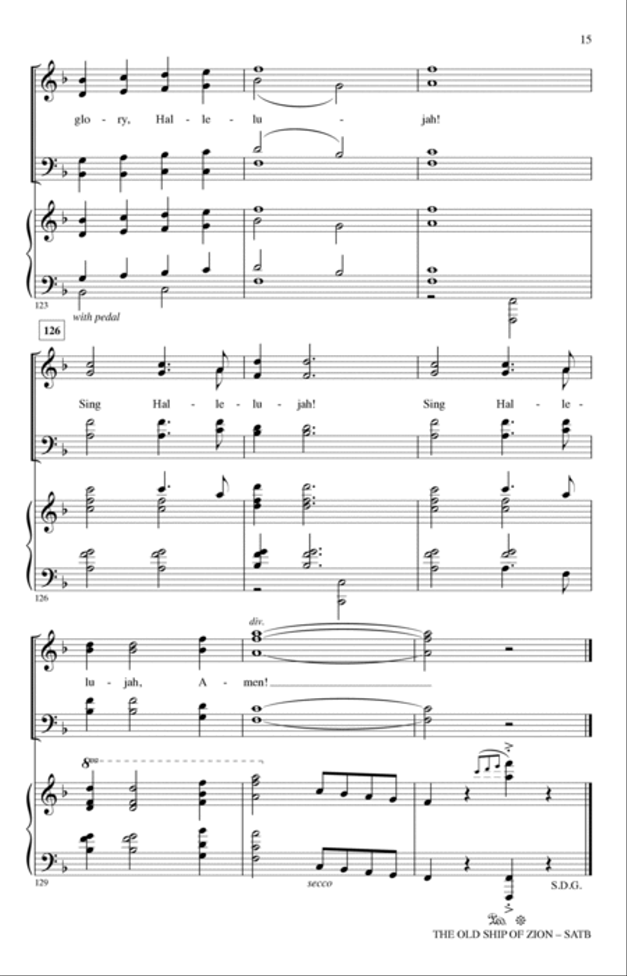 The Old Ship Of Zion (arr. John Leavitt) 4-Part scores gallery preview page 14