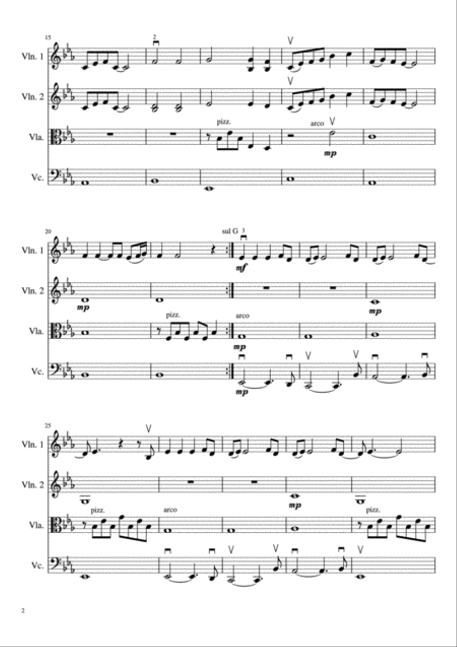 Only Time String Quartet scores gallery preview page 3