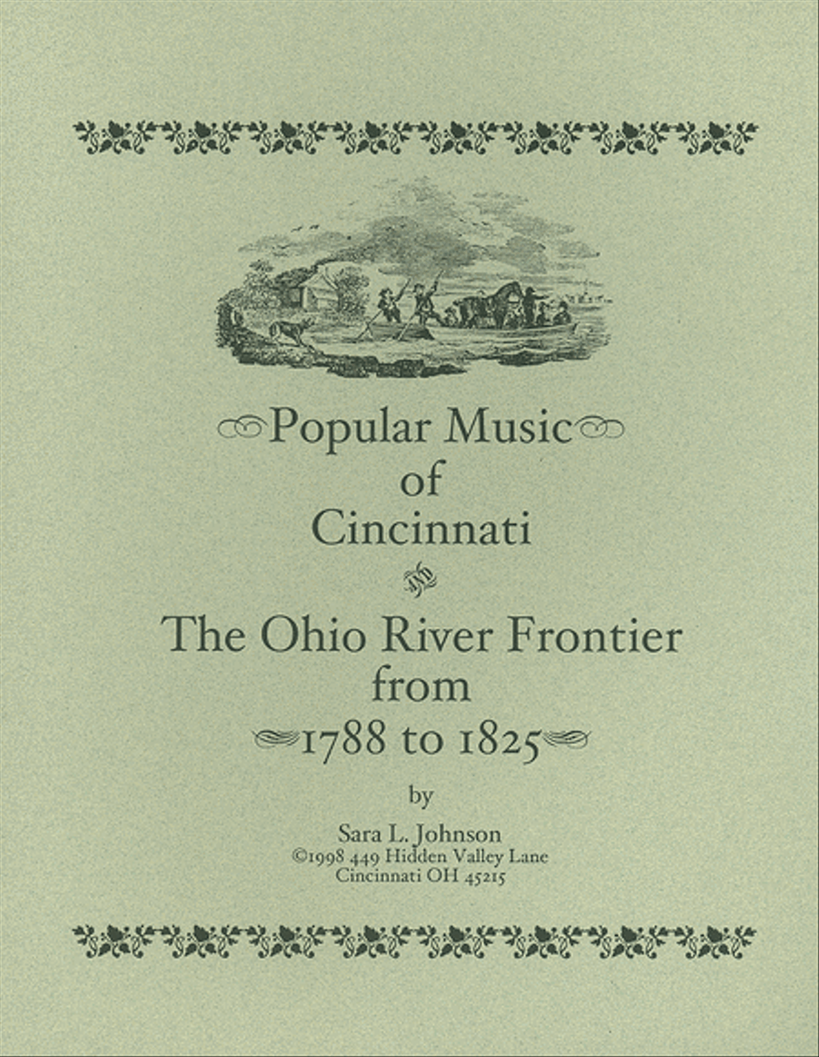 Popular Music of Cincinnati & the Ohio River Frontier -1788 to 1825 Violin scores gallery preview page 1