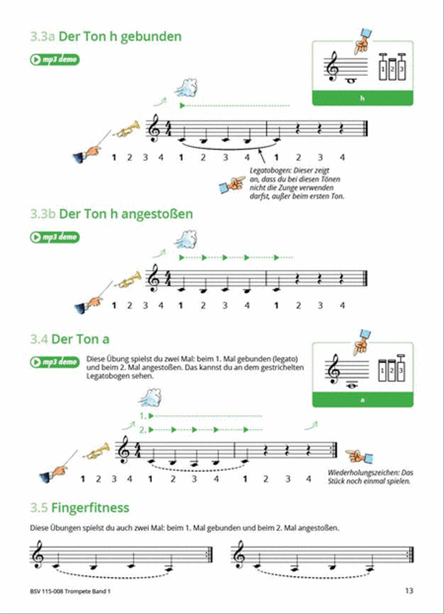 Gemeinsam Lernen & Spielen 1 Trompete Trumpet scores gallery preview page 6