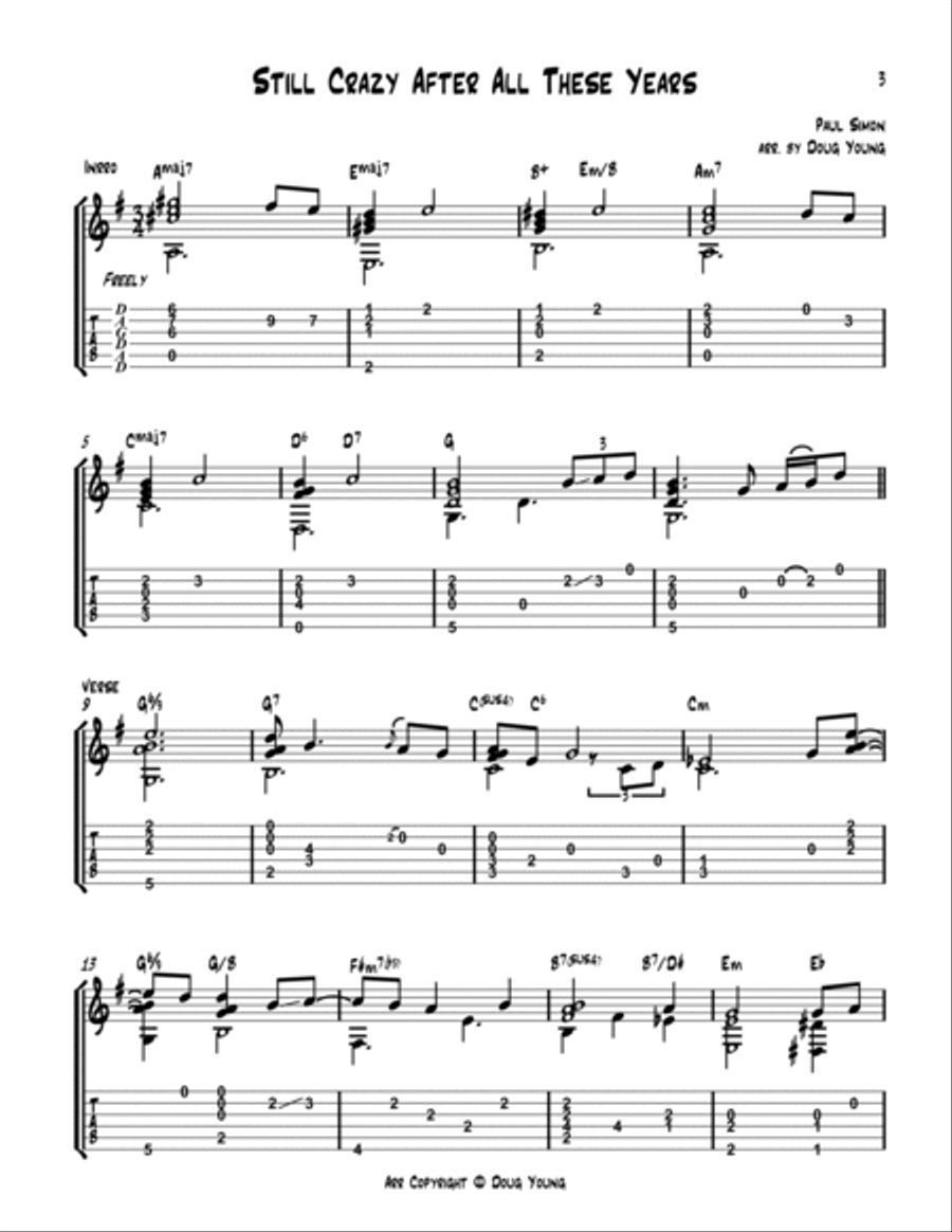 Still Crazy After All These Years Electric Guitar scores gallery preview page 3