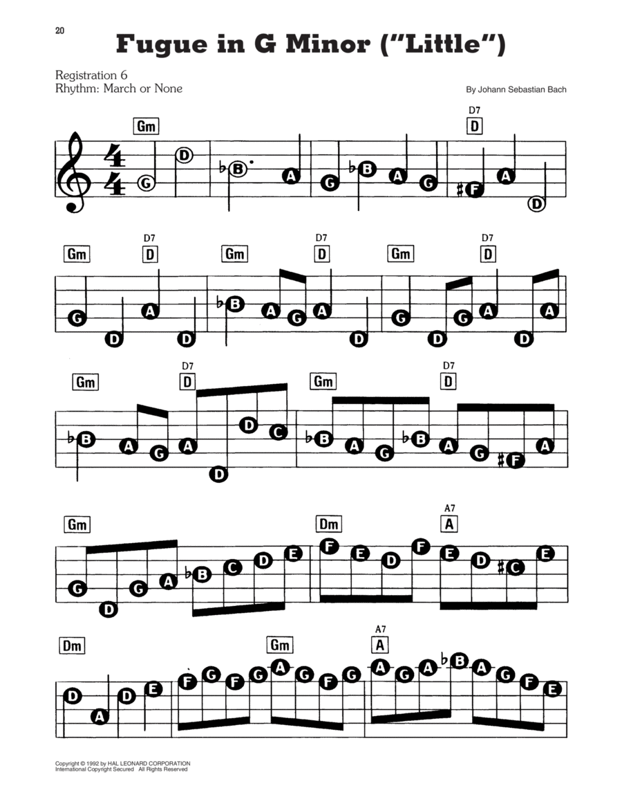 Fugue In G Minor, BWV 578 (